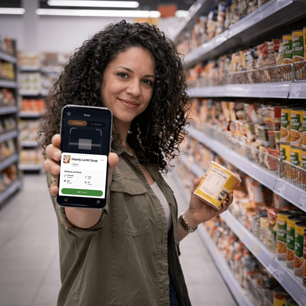 Ingredients and nutritional table scanner for most accurate analysis